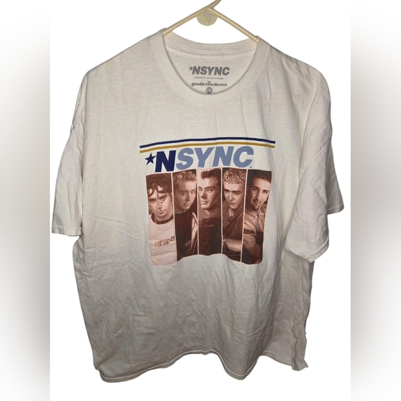 NSync Other - NSYNC Unisex Adult White Short Sleeve Graphic T-Shirt Size 2XL